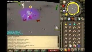 Getting saradomin cape & staff!