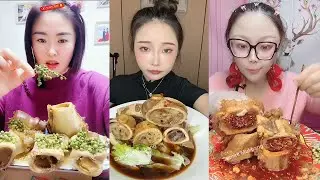 MUKBANG ASMR Eating roasted big bone marrow so yummy