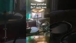 playing my new 8x7 yamaha rack tom #drums #musicperformance