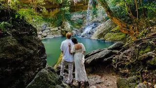 Emily & Jack's Waterfall Elopement in Puerto Rico