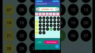 Calendar app created with dynamic component extension..