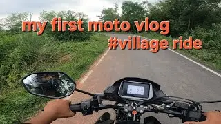 My first moto vlog || Night Ride || #villageride