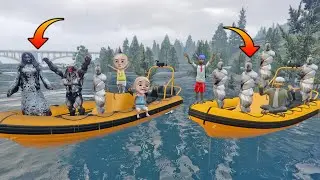 ZALANY NAWIEDZONY LAS URATUJ RODZINĘ DUCH&Oacute;W, UPIN IPIN I BOCIL SĄ ZSZOKOWANI - GTA 5 BOCIL HORROR