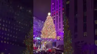 Rockefeller Center Christmas Tree Lighting 2024 in New York City