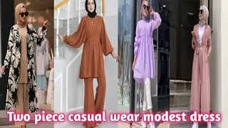 Two piece casual wear modest dress|| Ultra modern hijab dress 🎉✅