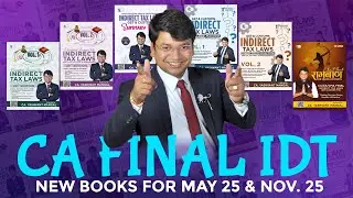 Complete IDT Study Package for May & Nov 2025 Exams – Books, Batches & More! | #cafinal #books