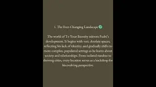 World building 1 - To your Eternity