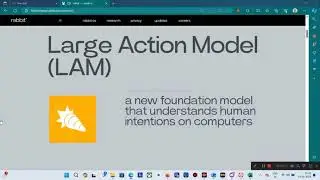New Rabbit OS & Large Action Model by Rabbit