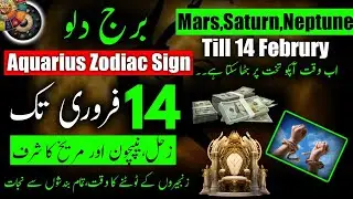 Amazing opportunities Aquarius Star Till 14 Feb|Mars,Saturn,Neptune transit|Zodiac Sign|Burj Dilo...