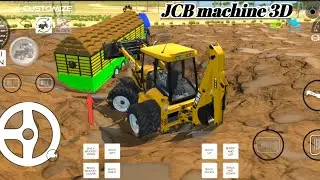 JCB machine 3D power off loading tractor trolley ki video game play video