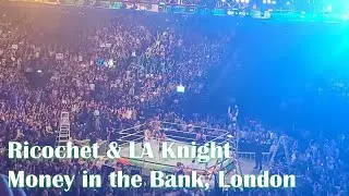 Ricochet & LA Knight Entrance LIVE | Money in the Bank at the O2, London