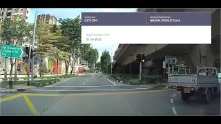Nissan pickup GZ7123M beating red light