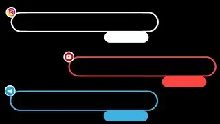 Trending Lower Thirds Animation Black Screen Video | Trending Lower Thirds Animation | Lower Thirds