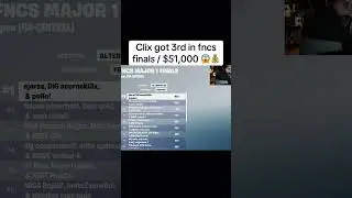 Clix got 3rd in fncs finals / $51,000 😱💰 #clix  #peterbot #fncs #clix #peterbot