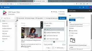 38: SharePoint |  Edit Quick Links