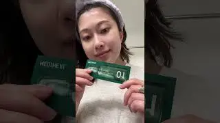 #Mediheal green tea 🍵 modeling mask ✨ pre-flight ✈️ skincare for stressed out moving days🫰🏼
