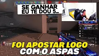 O GRINGO FOI APOSTAR LOGO COM O ASPAS