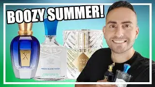 TOP 10 BEST BOOZY SUMMER FRAGRANCES FOR 2022! | CREED VIRGIN ISLAND WATER, KILIAN ROSES ON ICE, ETC.