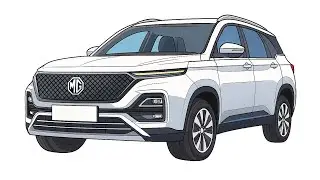 Subscriber Car Drawing Challenge! | MG Hector | SK Arts Gallery
