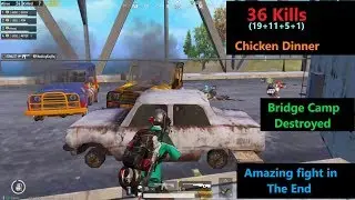 [Hindi] PUBG Mobile | Bridge Camp Fight & Amazing Chicken Dinner