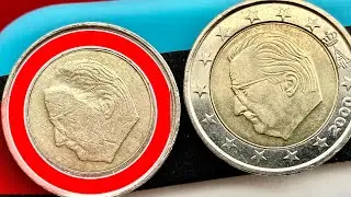 Rare 2 euro Belgium Defect coin 2000