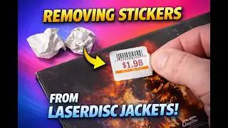 Laserdisc Jacket Sticker Removal