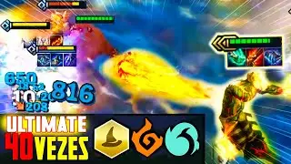 Jschritte - BRAND 3 - ULTIMATE BATENDO 40 VEZES COM MAGO ???????!! - TFT - TeamFight Tatics