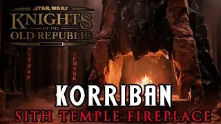 Sith Temple Fireplace Ambience | Star Wars ASMR with Crackling Fire & Sith Whispers