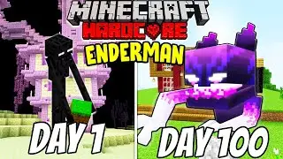 I Survived 100 Days as an ENDERMAN in Hardcore Minecraft (HINDI)..