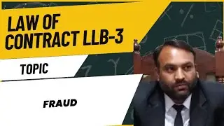 Llb3.law of contract .fraud.