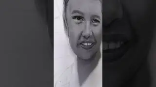 Doing the edge clean up and mouth details. #art #charcoal #drawing #creativity