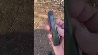 Acid etched flame anodized clip