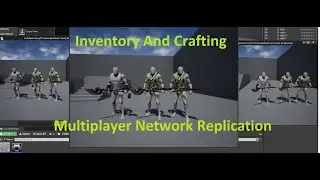 UE4 Inventory And Crafting / Multiplayer Replication