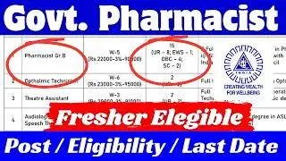 NLC Pharmacist Recruitment 2026 | 15 Vacancies | ₹6 LPA Salary | B.Pharm Govt Job