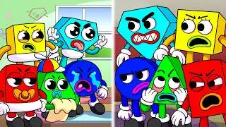 Save the Shapes: Babies vs. All Grown Up (Cartoon Animation)