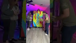 THE REAL PLINKO - She won $100!