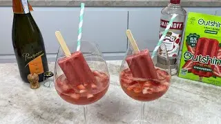 Strawberry Popsicle Mimosa