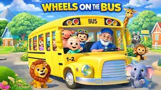 Wheels on the Bus 🚌🦁 | Zoo Part 2 | Kids Songs & Nursery Rhymes