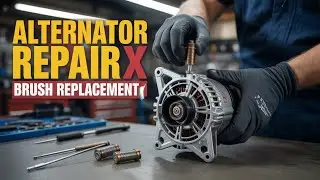 HOW TO REPAIR ALTERNATOR AND BRUSH REPLACEMENT FOR MARKX 2012 #automobile #toyotacars #restoration