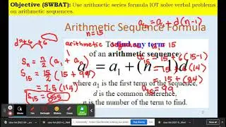 Word Problems on Arithmetic Series