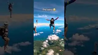 Skydiving looks unreal 😯 (via&nbsp;@Skydiving Center Seychelles/TT) #shorts