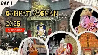 Ganpati Bappa Agman 2025 Pune | Bestest Experience | Luckiest guy 🥰 | 30 Days 30 Vlog Series | Day 1