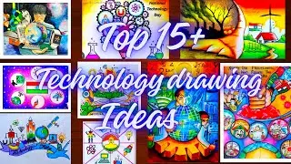 Top 15+ Technology a boon drawing ideas//Award winning 🏆 drawings// International technology day