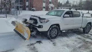 First time plowing in a Tacoma!