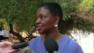 Emergency Relief Coordinator Valerie Amos in South Sudan