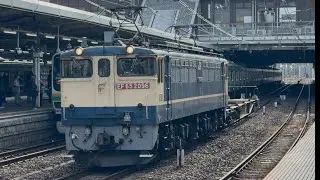 PF代走！【なんとEF65-2096号機が8791レを代走！】【配8791レ・新A9106】国鉄EF65形2096号機〔新〕+コキ100形1両(空)が大宮駅10番線を通過！　2025年12月19日