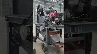 20tph mobile diesel stone crusher test working  #quarry #mining