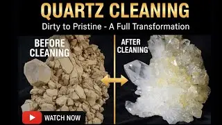 From Dirt to Diamond! Quartz Cleaning Transformation.
