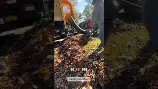 The SCAG 18hp debris loader makes easy work of leaf piles! #landscaping  #business #equipment  #DIY