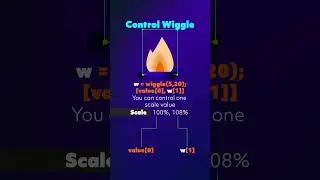Control wiggle in Adobe After Effects #aftereffectstutorial #aftereffects #expression